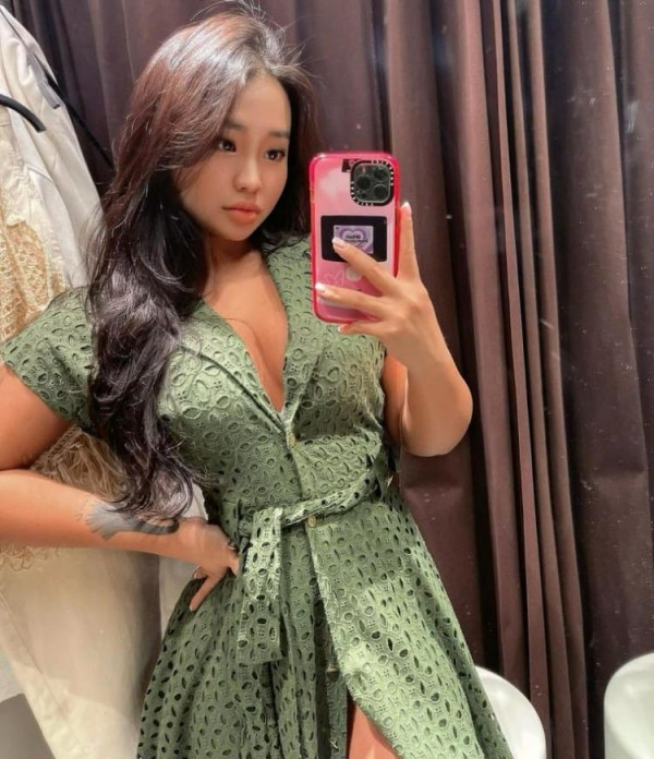 강추  모델 혜은 육덕 몸매 흰 레이스 브라 팬티