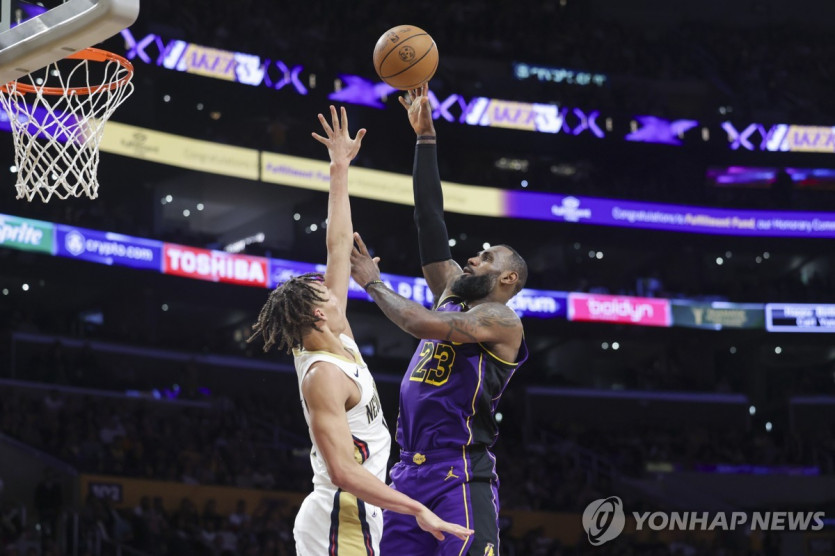 2쿼터 51점·전반 87점 폭발…NBA 레이커스, 뉴올리언스 격파