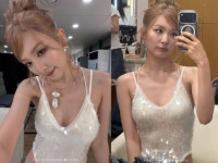 슬기, 파인 끈나시에 드러난 볼륨…'시크릿 글래머' 몸매 공개