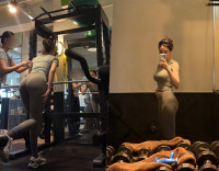 '10살 연상♥' 효민, 밀착 운동복에 드러난 ‘넘사벽’ 보디라인…애플힙 자랑