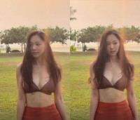 ‘박성광♥’ 이솔이, 비키니 입고 자연 만끽…여유로운 분위기 물씬
