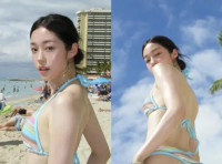 노윤서·리정, 하와이 달군 비키니 투샷…청순vs건강미 ‘극과 극’